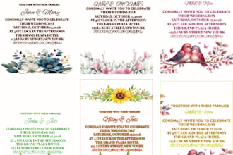 do luxury wedding invitation card design