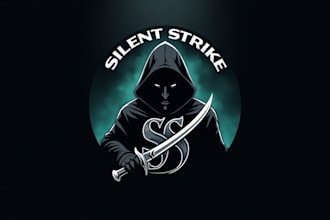 design high quality sillent killer mascot logo with express delivery