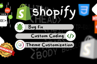 do shopify coding bug fix custom coding theme customization for your store