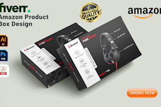 design custom product box and packaging for your brand or amazon product
