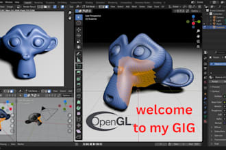 develop opengl, pyopengl,jogl 2d and 3d projects