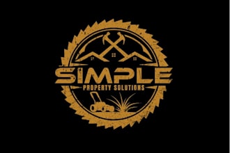 do custom vintage woodworking, carpentry logo