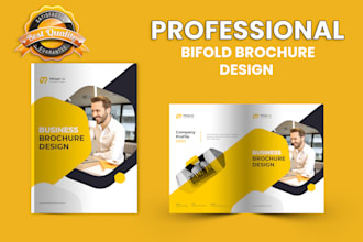 design a high end bifold or trifold brochure for your brand