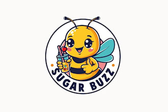 design sugar buzz bar kids logo