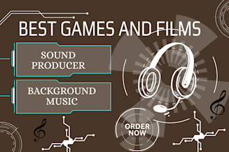 create epic sound and music for your game films video and ads
