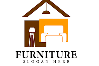 design professional cleaning ,furniture,home furnishing logo
