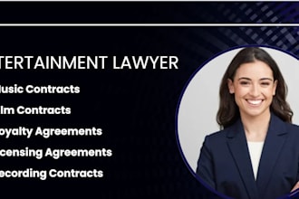 be your entertainment lawyer for music and film contracts