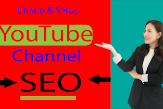 set up a youtube channel and improve the SEO of the videos
