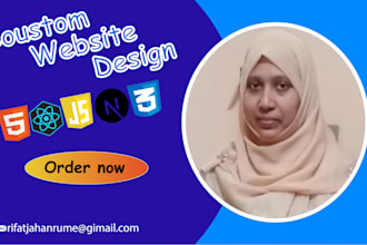 do coustom website design , frontend devlopment