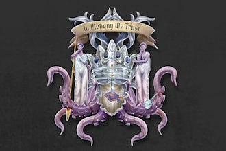 create heraldically accurate coat of arms, family crest, heraldic logo