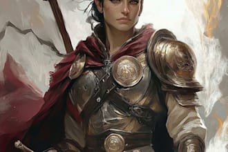 illustrate your ttrpg oc, vtm, fantasy, dnd character art
