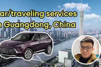 provide car and travelling services in guangdong china