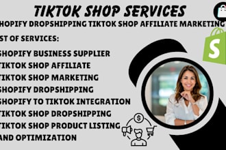 my USA tiktok shop affiliate marketing shopify dropshipping business supplier