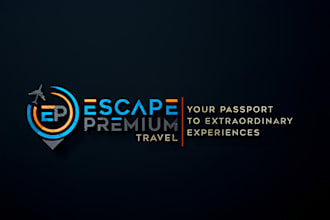 do modern travel, adventure, hotel, vacation and agency logo