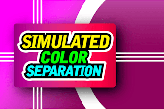 do professional simulated color separation for tshirt screen print