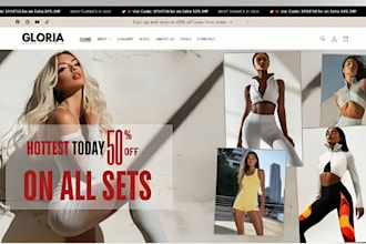 build clothing shopify store for your brand fashion store y2k store dropshipping