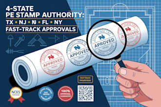 tx nj fl nj pe stamp US architectural drawing plans approval
