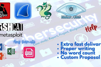 write cybersecurity report, task, lab, case study