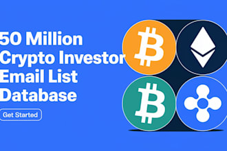 provide you 50 million crypto investor email list database