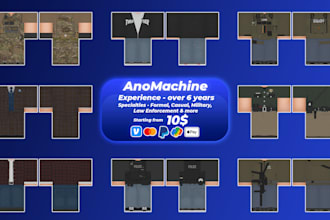 create roblox clothing for you for a cheap price