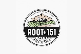 design top quality colorado hemp farm logo