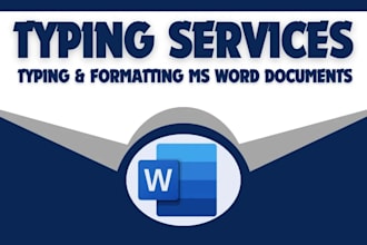 quick page typing, ms word expert, pdf to word  and copy paste english typing
