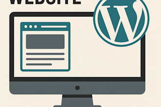 create a wordpress website and provide hosting and service