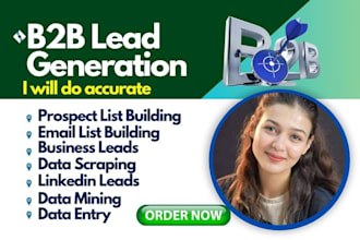 b2b lead generation,data entry,data mining,web scraping,email list,web research