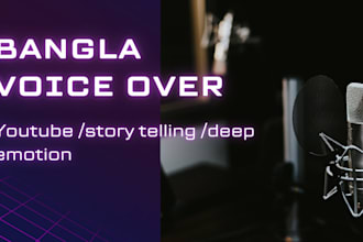do bangla storytelling or youtube voice over