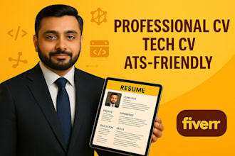 do professional resume writing tech cv and cover letter