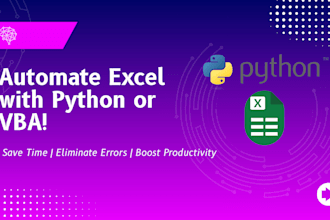 automate excel tasks using python or vba