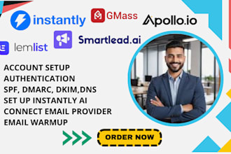 setup instantly ai smartlead cold email outreach lemlist gmass
