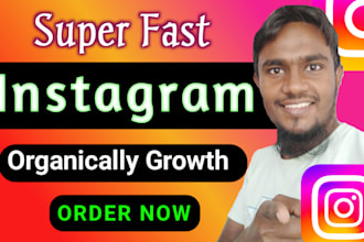 be super fast instagram marketing manager and organic growth expert