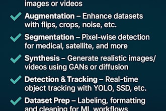 do image video classification segmentation annotation clustering tasks