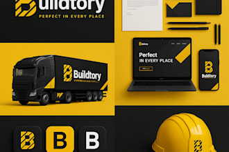 design modern brand identity with logo, mockups and brand guide