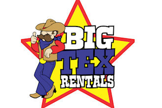 design attention big tex rentals logo