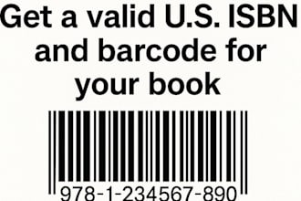 provide isbn numbers and barcodes for your books