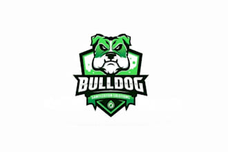 design captivating bulldog sanitization solutions logo