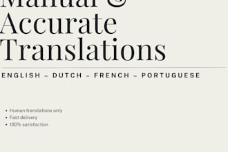 translate between english, dutch, french and portuguese