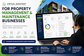 be efficient virtual assistant for property maintenance