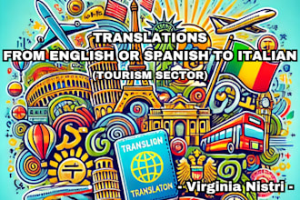 english or spanish to italian tourism translation services
