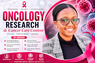 write oncology research content and cancer care
