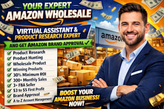be your expert amazon fba wholesale va and product finder