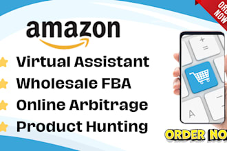 be your virtual assistant for amazon wholesale and  arbitrage