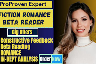 be your fiction romance beta reader fantasy alpha reader for your novel