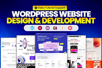 do wordpress website design or redesign and website development using elementor