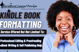 do kindle book formatting and editing document formatting workbook layout design