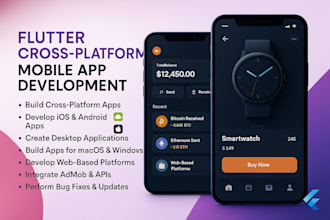 develop a custom mobile app for ios and android with clean responsive UI UX