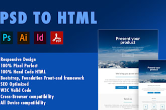 convert PSD to HTML