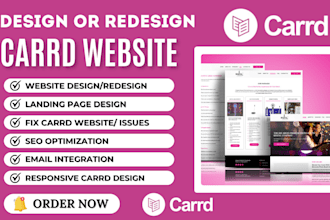 carrd website design carrd landing page fix carrd website redesign carrd website